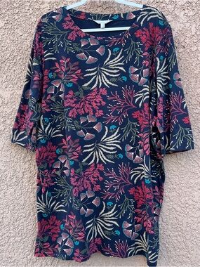 Floral Organic Cotton Dress Women Size 16 by Seasalt Cornwall